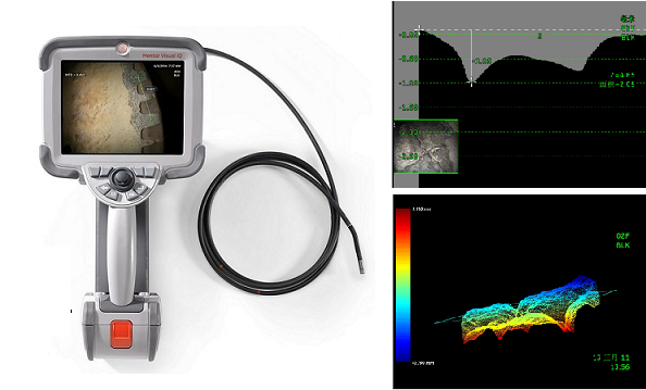 韋林內(nèi)窺鏡3D測(cè)量點(diǎn)云圖